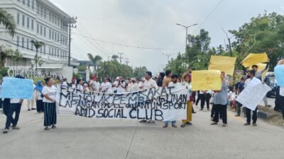 Gruduk Quantum & Social Sport Club, Warga Link 1 Dan III Kel Pulo Brayan Bengkel Baru Kec Medan Timur Dikawal BBHAR Medan