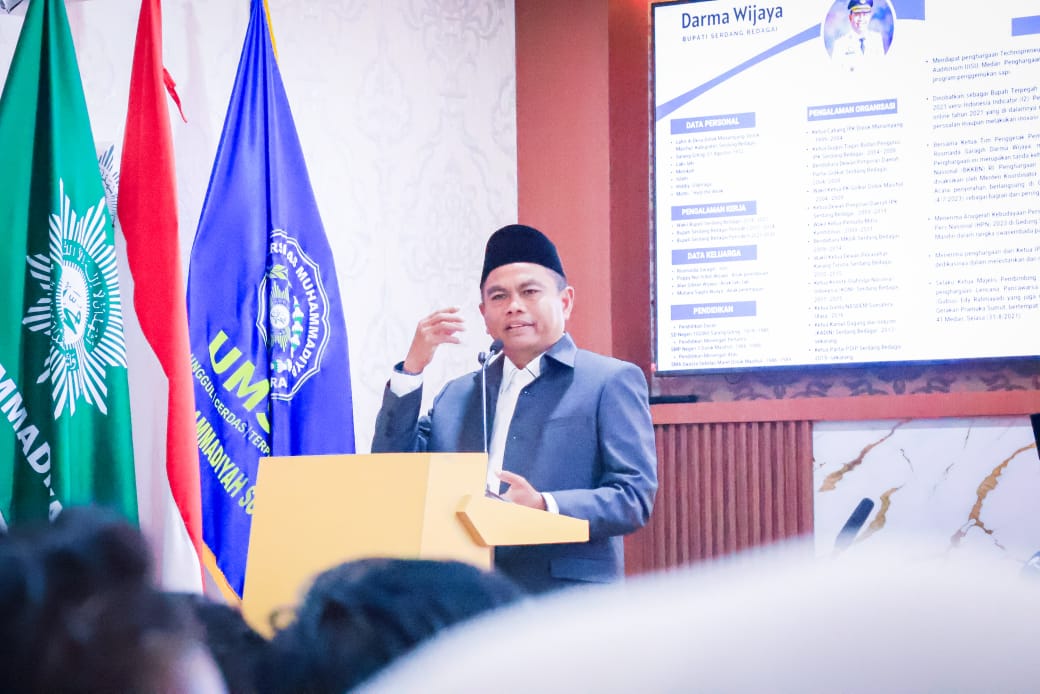 Jadi Narasumber Kuliah Umum di UMSU, Bupati Sergai Tekankan Peran Pemuda dalam Ekonomi Daerah