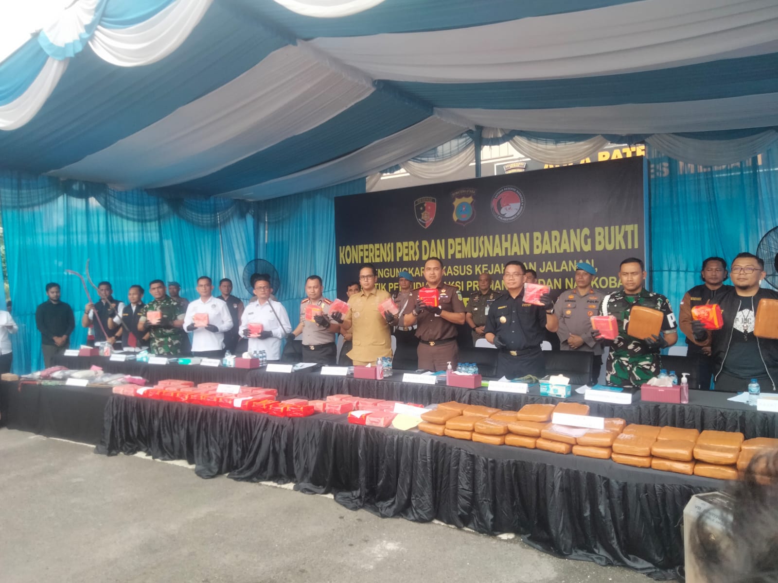 Polrestabes Medan Ungkap Masalah Jalanan Dan Musnahkan 52 Kilogram Sabu Dari Aceh