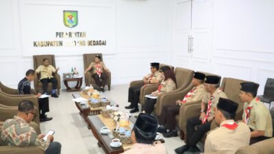 Terima Audiensi BPJS dan Kwarcab Pramuka, Bupati Sergai Serahkan Santunan hingga Bahas Agenda Jambore