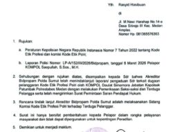 Sidang Kode Etik Kapolsek Patumbak Kompol Daulat Simamora Lamban