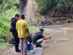 Dinas LH Sergai Ambil Sampel Air Aliaran Sungai Bahilang, Warga Menduga Limbah Berasal PTPN III Gunung Para