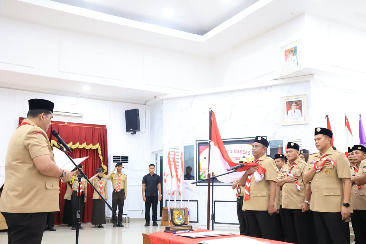 Bupati dan Wabup Sergai Resmi Dilantik sebagai Kamabicab dan Kakwarcab Gerakan Pramuka