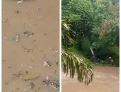 Sungai Bahilang Tercemar Lagi, Warga Temukan Limbah Karet Mengapung Diduga Milik Pabrik PTPN III Gunung Para