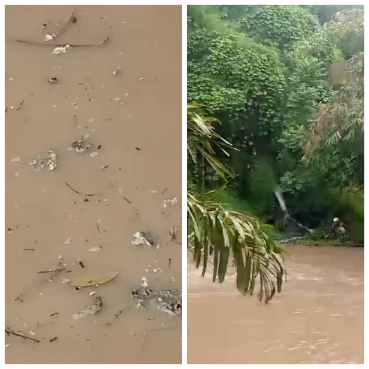 Sungai Bahilang Tercemar Lagi, Warga Temukan Limbah Karet Mengapung Diduga Milik Pabrik PTPN III Gunung Para