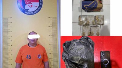 Kurir Membawa 5 Kg Sabu di Sikat Tim Narkoba Polres Asahan di Silo Laut