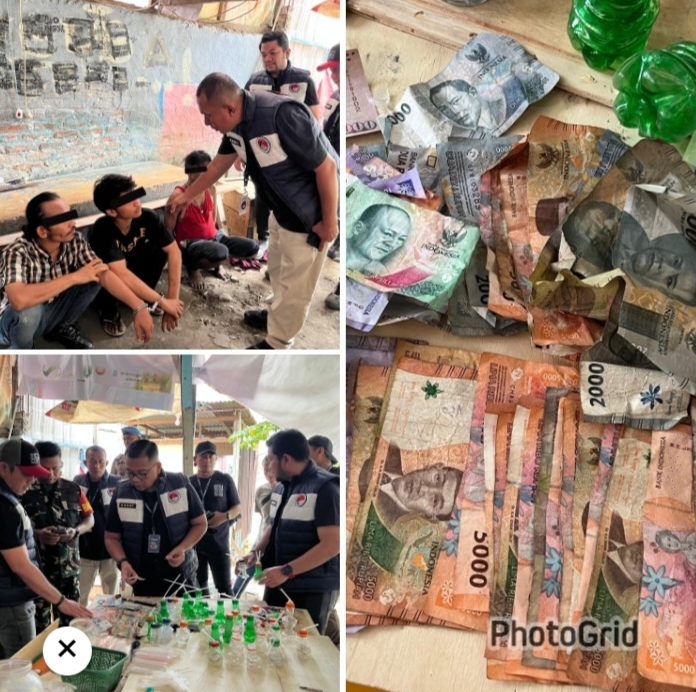 Mangkubumi Digrebek, Dollar Singapore Dan Sabu Serta Sajam Berserakan