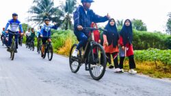 Pantau Infrastruktur Sambil Berolahraga, Bupati dan Wabup Sergai Gowes Keliling Sei Rampah
