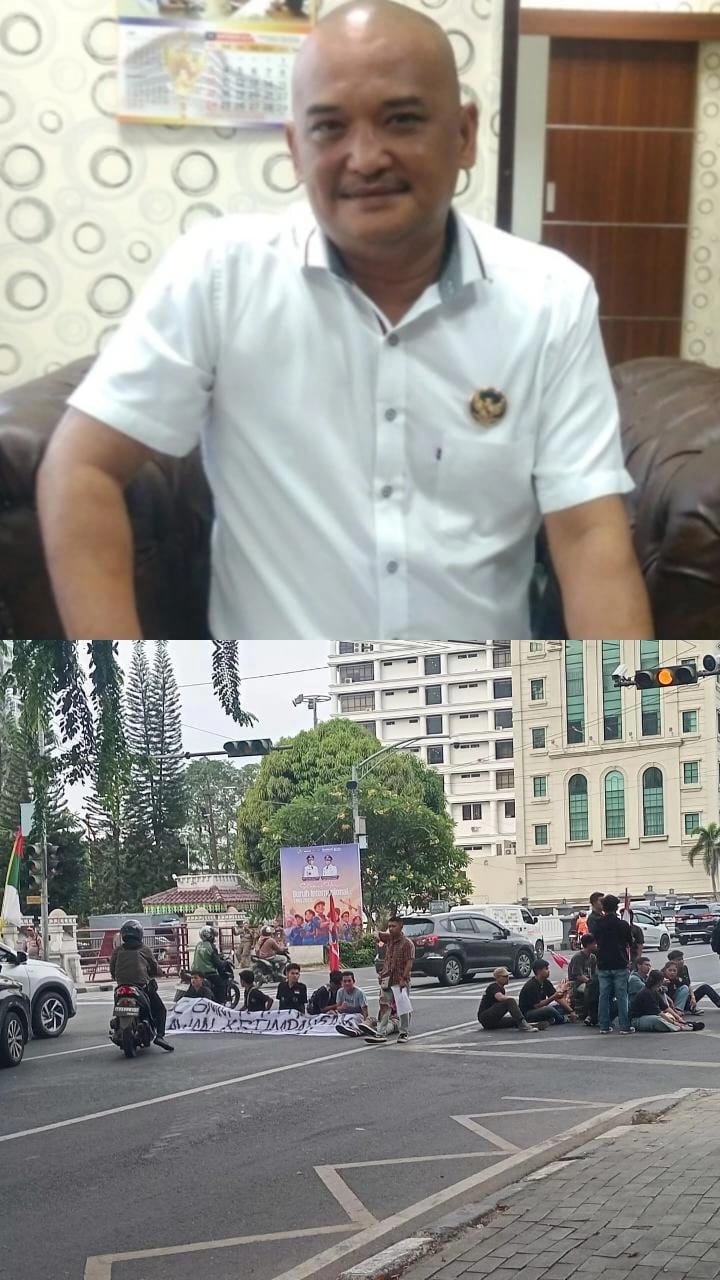 Gerbang Gedung DPRD Medan Rusak, Robi Barus: Demokrasi Harus Beretika