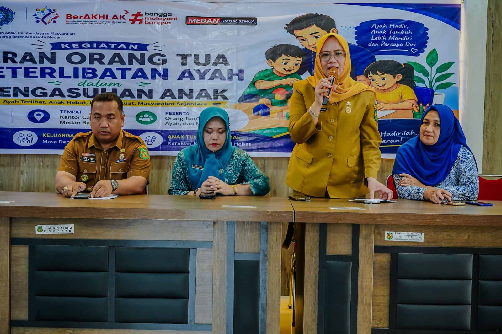 Dinas P3APMP2KB Medan Perkuat Ketahanan Keluarga Pada Pengasuhan Anak