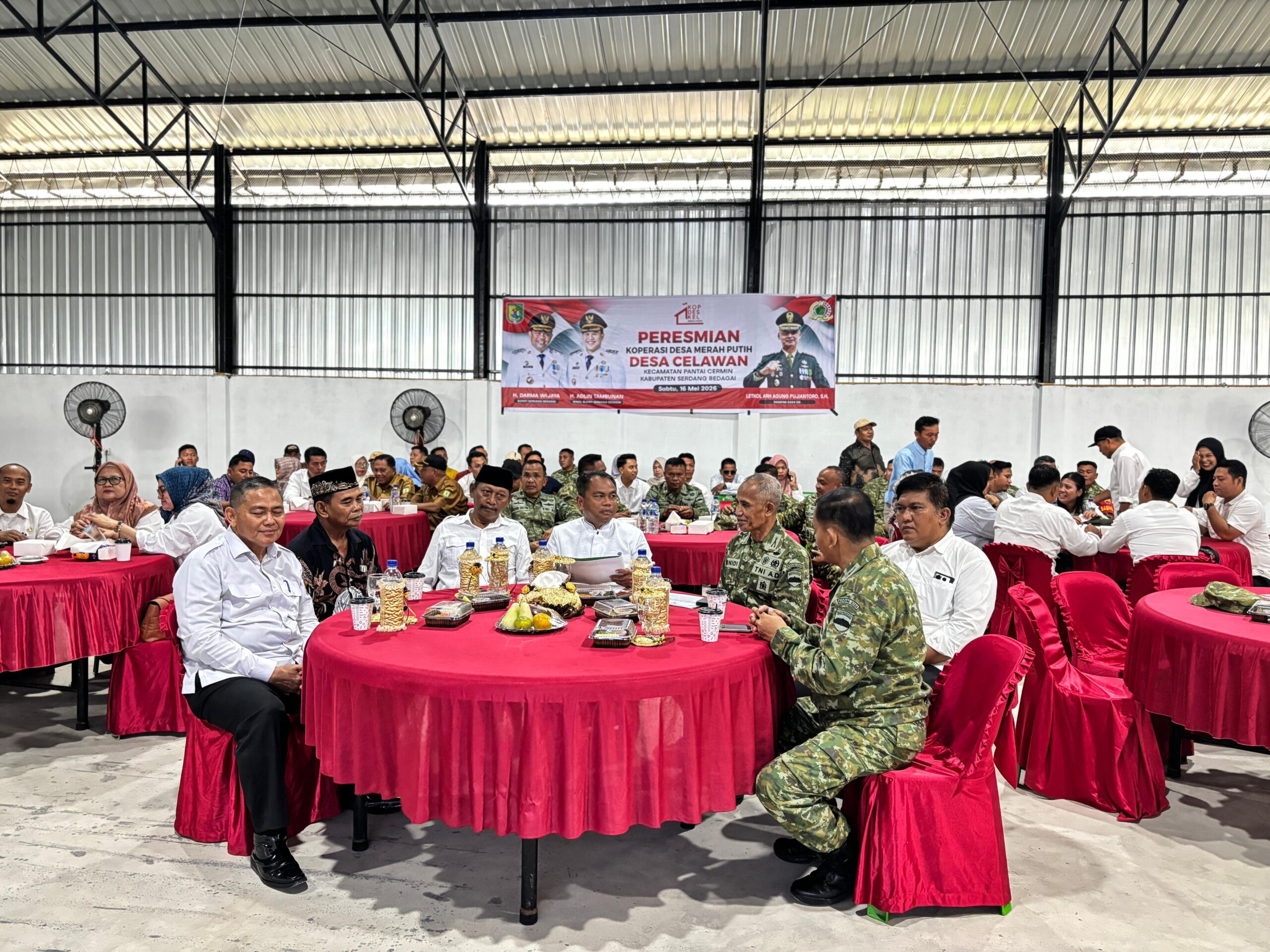 Bupati Darma Wijaya Hadiri Launching Nasional Kopdes Merah Putih Secara Virtual, Sergai Siap Bangkitkan Ekonomi Desa