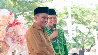 Bupati dan Wabup Sergai Hadiri Pengajian MTMD Tanjung Beringin, Bagikan Sembako hingga Pasar Murah