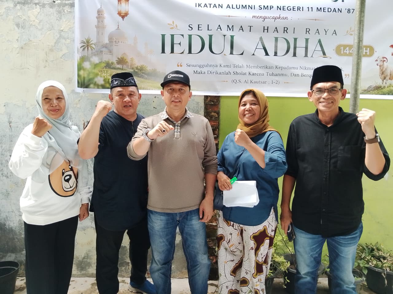 Rayakan Idul Adha 1447 H, IKAL SMP Negeri 11 Medan Angkatan 87 Sembelih 2 Ekor Sapi dan 5 Kambing