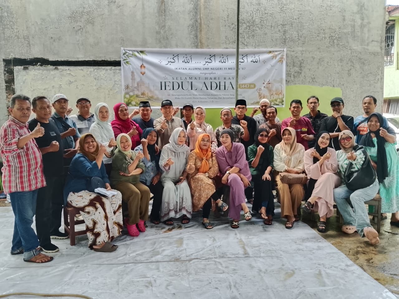 Rayakan Idul Adha 1447 H, IKAL SMP Negeri 11 Medan Angkatan 87 Sembelih 2 Ekor Sapi dan 5 Kambing