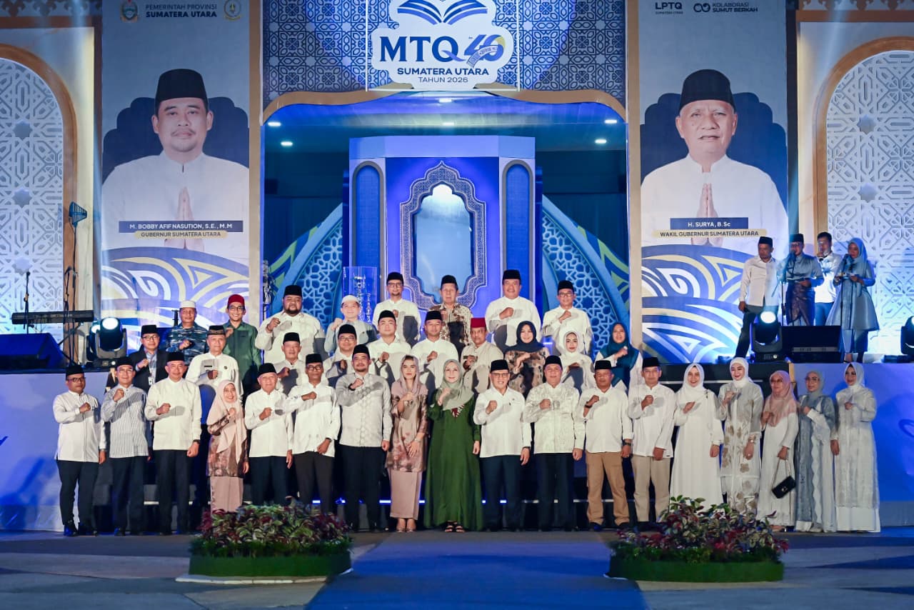 MTQ ke-40 Sumut Dibuka, Bobby Nasution Ajak Implementasikan Nilai Alquran Dalam Pembangunan