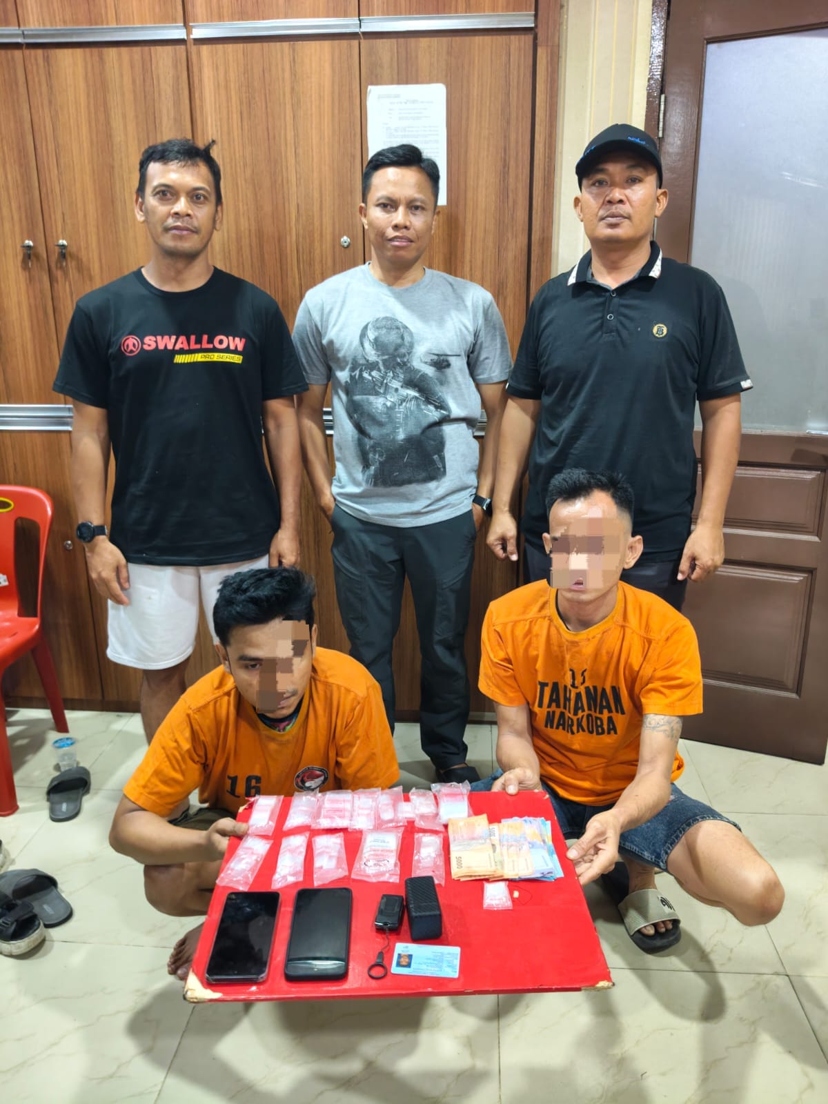 BRAVO!Timsus Polres Asahan Sikat 4 orang Pengedar Narkoba,Salah satunya Mantan Polisi