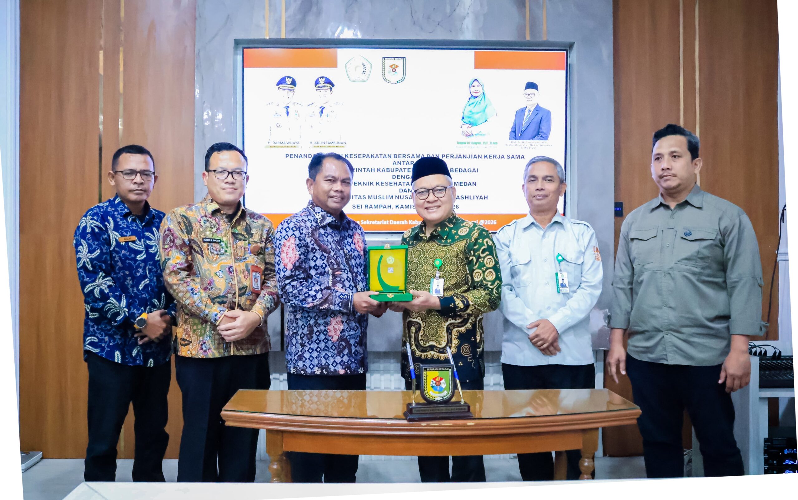 Dorong Penguatan SDM, Bupati Darma Wijaya Gandeng Poltekkes Kemenkes Medan dan UMN Al-Washliyah