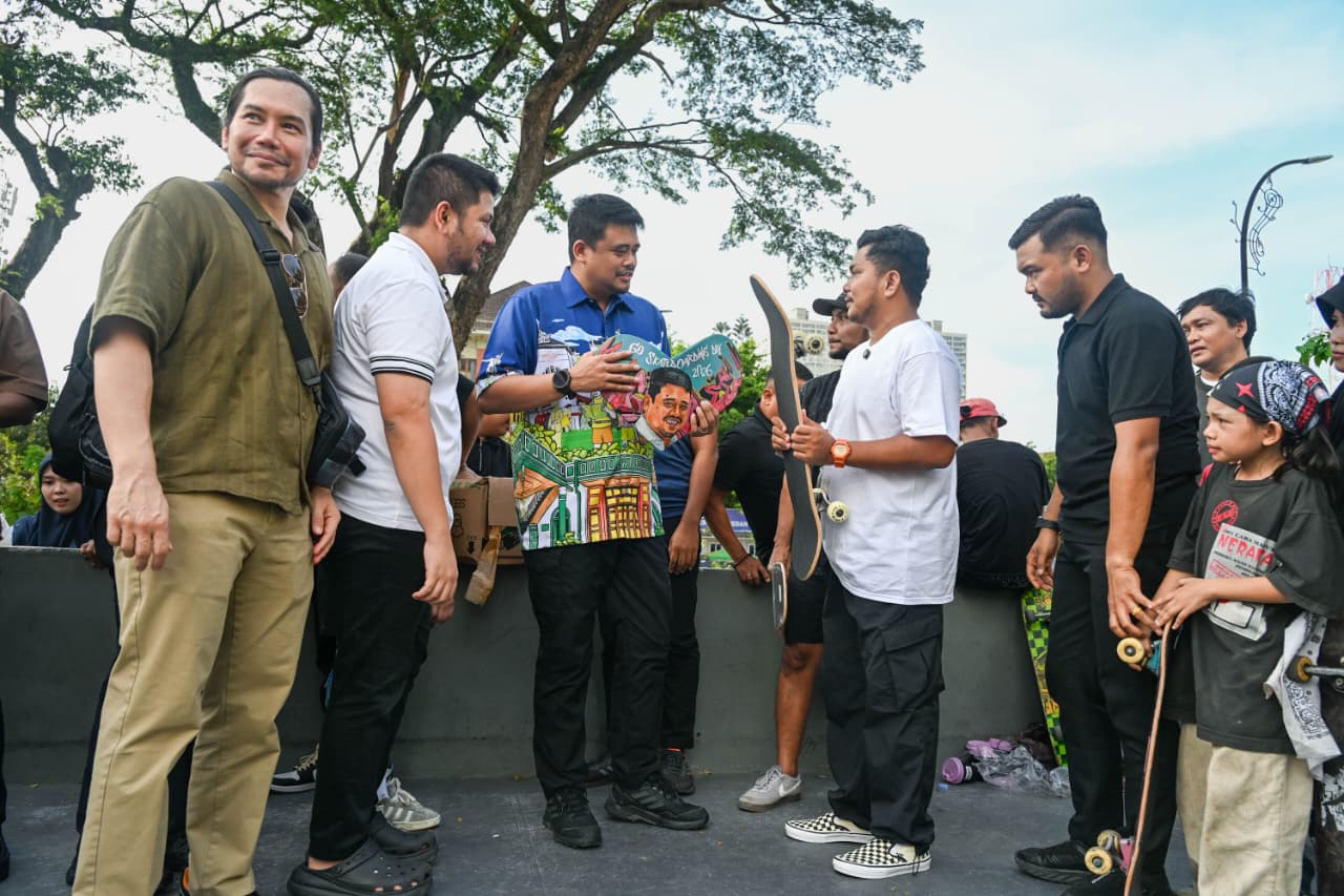 Saksikan Go Skateboarding Day 2026, Bobby Nasution Dorong Penambahan Event Dan Skatepark Di Sumut