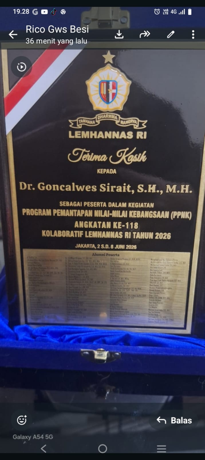 Usai Raih Gelar Doktor Dan Sertifikat LEMHANNAS, Rico Goncalwes Siap Aplikasikan Ilmu Untuk Masyarakat