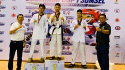 Dua Atlet Taekwondo Dojang Putra Bahari Tanjung Beringin Raih Emas di Kejurnas ITFun Piala Gubernur Sumsel 2026