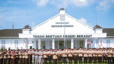 Wabup Sergai Lepas Kontingen Jamda Sumut XI, Tekankan Nilai SAKTI dan Karakter Pramuka
