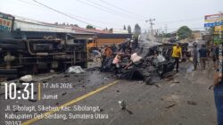 Sibolangit Berduka, Polisi Bergerak Cepat Evakuasi Korban Lakalantaa Beruntun