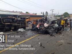 Sibolangit Berduka, Polisi Bergerak Cepat Evakuasi Korban Lakalantaa Beruntun