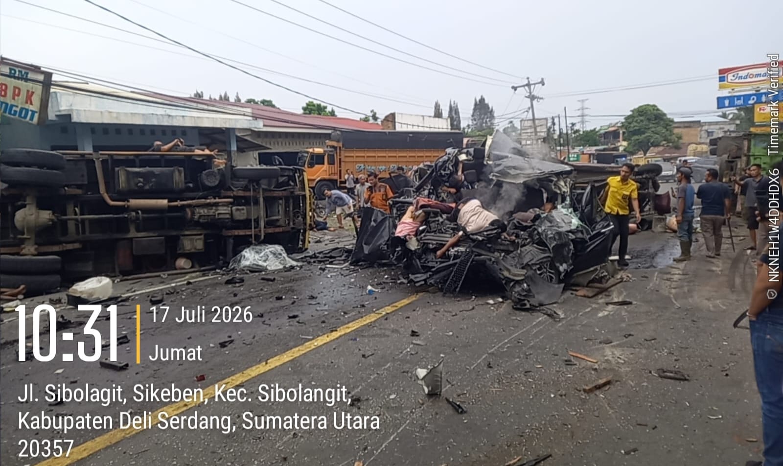 Sibolangit Berduka, Polisi Bergerak Cepat Evakuasi Korban Lakalantaa Beruntun
