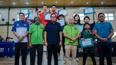 Rico Waas Tutup Turnamen Tenis Meja Antar PTM Medan