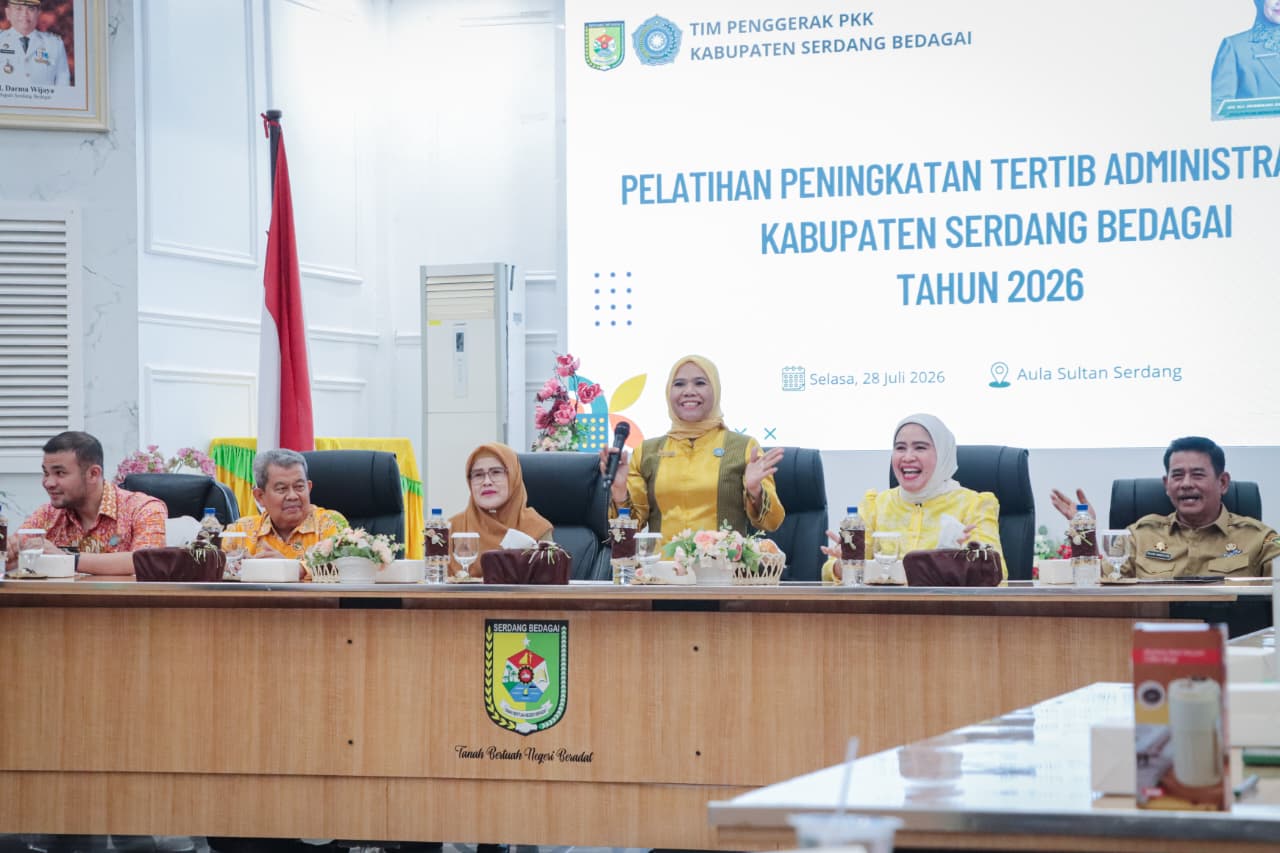 Bupati Sergai Buka Pelatihan Tertib Administrasi PKK 2026, Perkuat Tata Kelola Organisasi