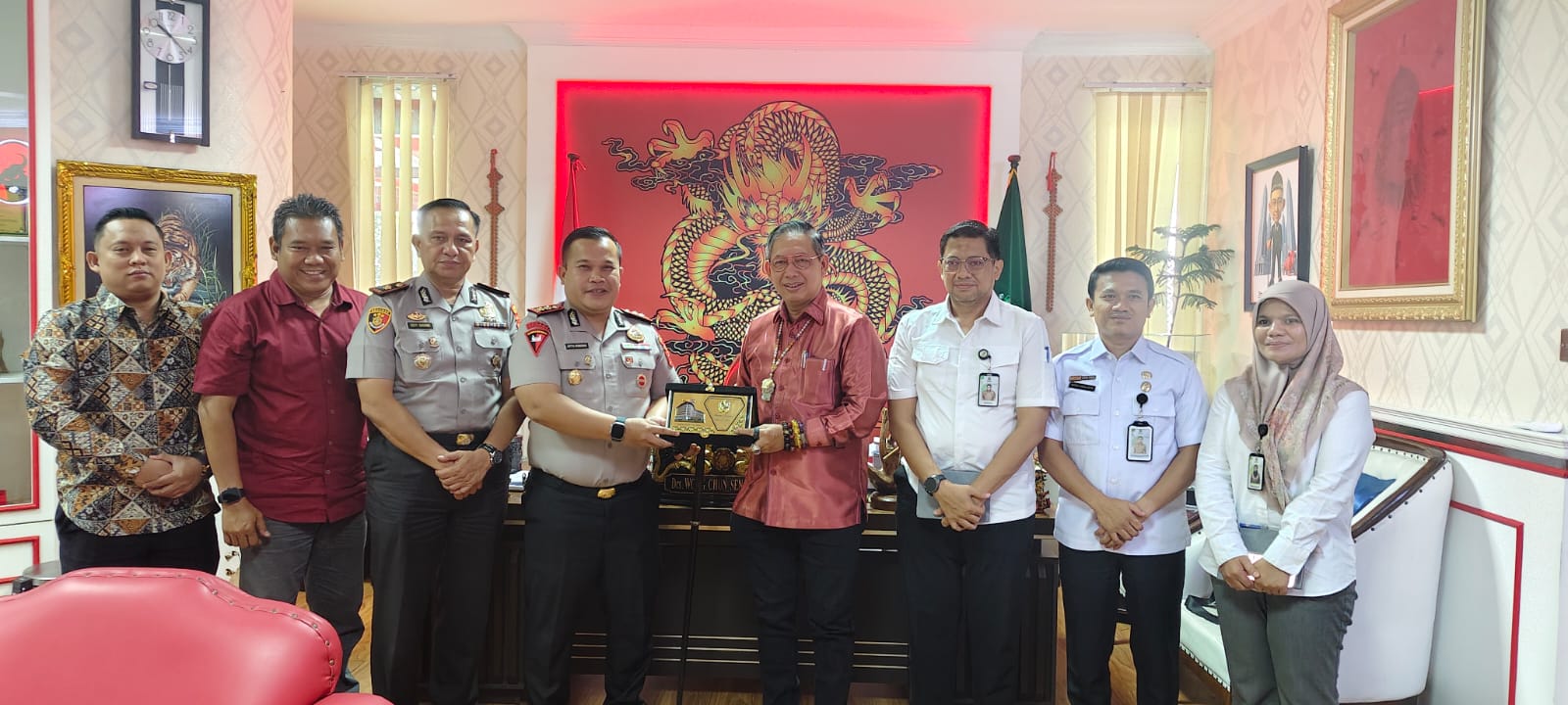 Wong Chun Sen Dan Kapolres Belawan Bahas Narkoba Serta Kriminalitas Hingga Potensi Ekonomi
