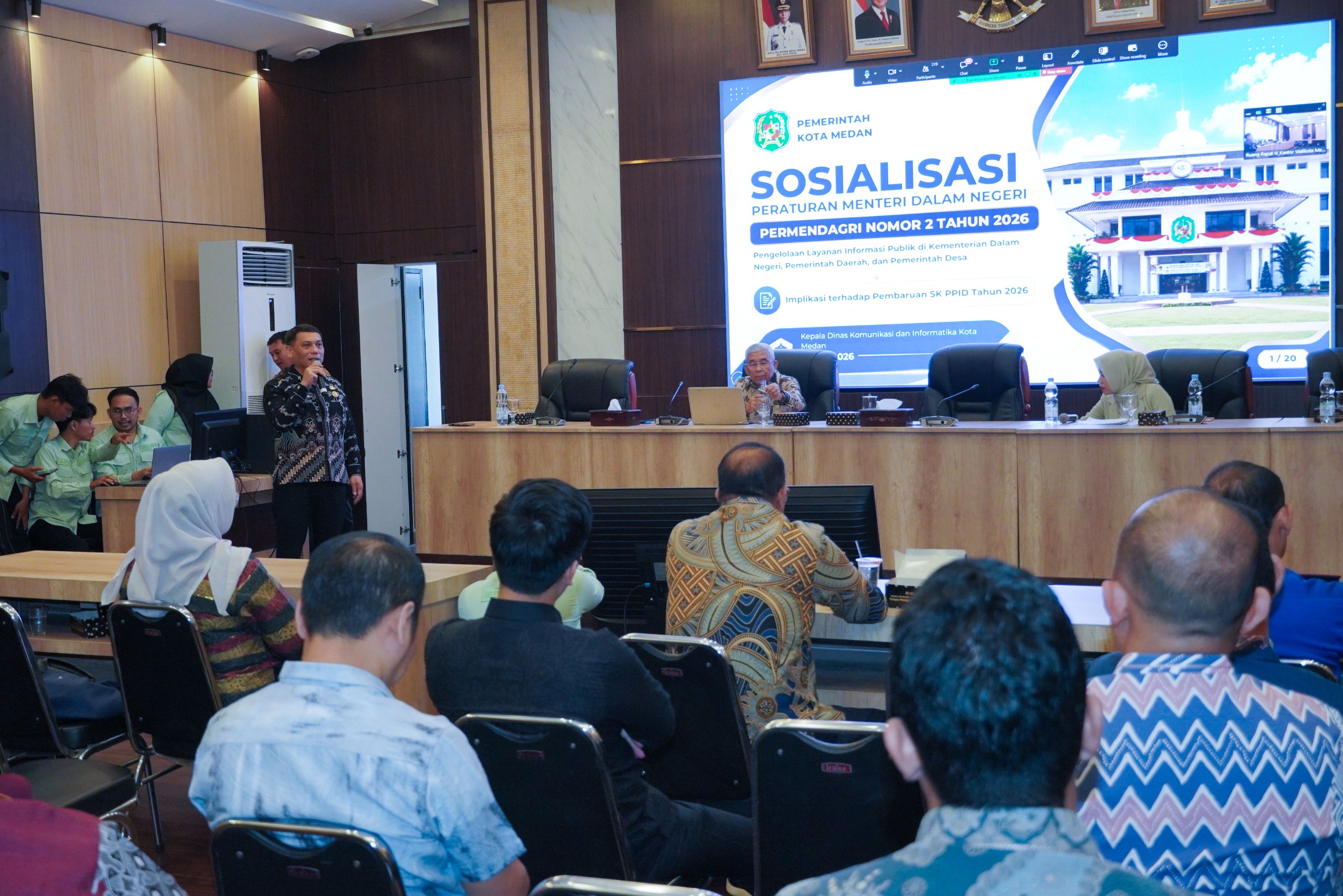 Gandeng Komisi Informasi, Pemko Medan Sosialisasi Permendagri No. 2 Tahun 2026