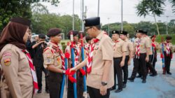 Lepas Kontingen Pramuka Medan ke Jamnas XII, Rico Waas Minta Jaga Nama Baik Medan