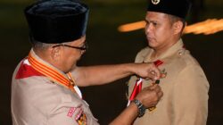 Bupati dan Wabup Sergai Terima Lencana Darma Bakti Gerakan Pramuka