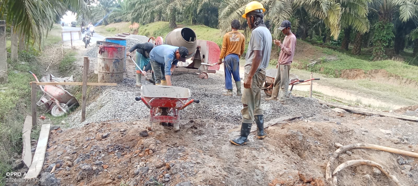 Kontraktor PT. Creo Aras Mujur Diduga Menggunakan Material Tak Berizin untuk Proyek Jembatan