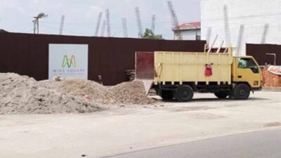 Ruko Wins Square Kembali Dikerjakan, PBG Belum Terpasang
