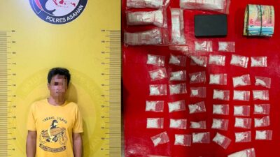 Diduga Jadi Lokasi Transaksi Sabu, Timsus Anti Narkoba Polres Asahan Amankan Seorang Pria dengan Barang Bukti 63,67 Gram Sabu