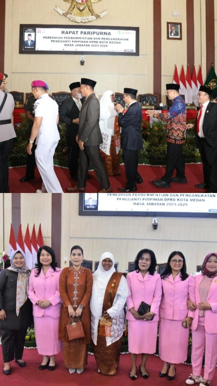 DPRD Medan Resmi Lantik Hj Sri Rezeki AMd Jadi Wakil Ketua DPRD Kota Medan Sisa Masa Jabatan 2024-2029