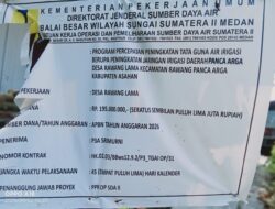 Petani di Desa Rawang Lama Keluhkan Proyek lrigasi