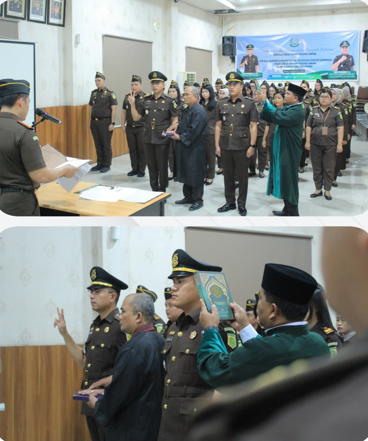 Kajari Belawan Minta Alvonso Manihuruk Dan Ridho Darmawan Harus Teliti Serta Berintegritas