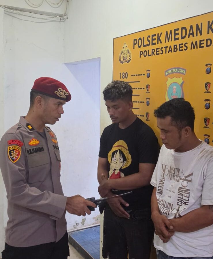 Dua Residivis Curanmor Gol Di Polsek Medan Kota