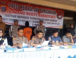 M Alias J Asal Kabupaten Bangkalan Jawa Timur Membawa 5 Kg Sabu dan 285 Butir di Tangkap Satnarkoba Polres Asahan.