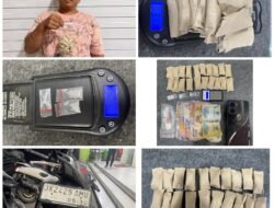 Pria Paruh Baya Disergap Polisi, 3 Paket Sabu Dan 20 Paket Ganja Disita