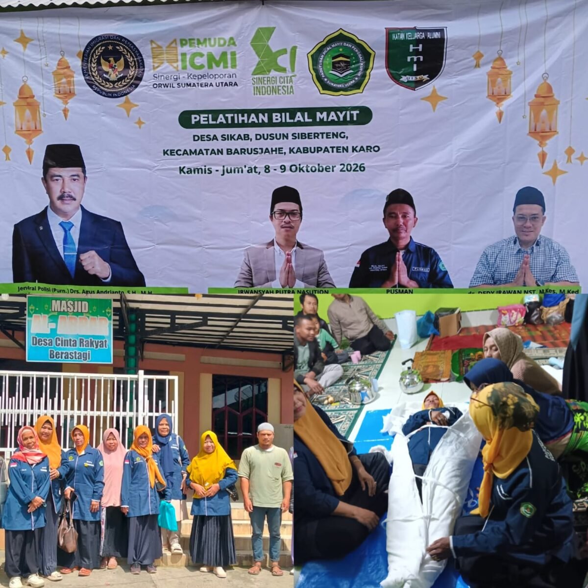Paguyuban Bilal Mayit Dan Penggali kubur Sumut Adakan Pelatihan Bilal Di Kabupaten Karo