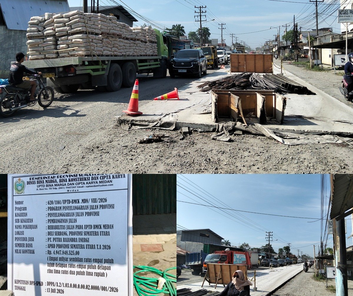 Bobby Nasution 'Diprank', Proyek Jalan Veteran Senilai Rp. 4,9 M Mangkrak