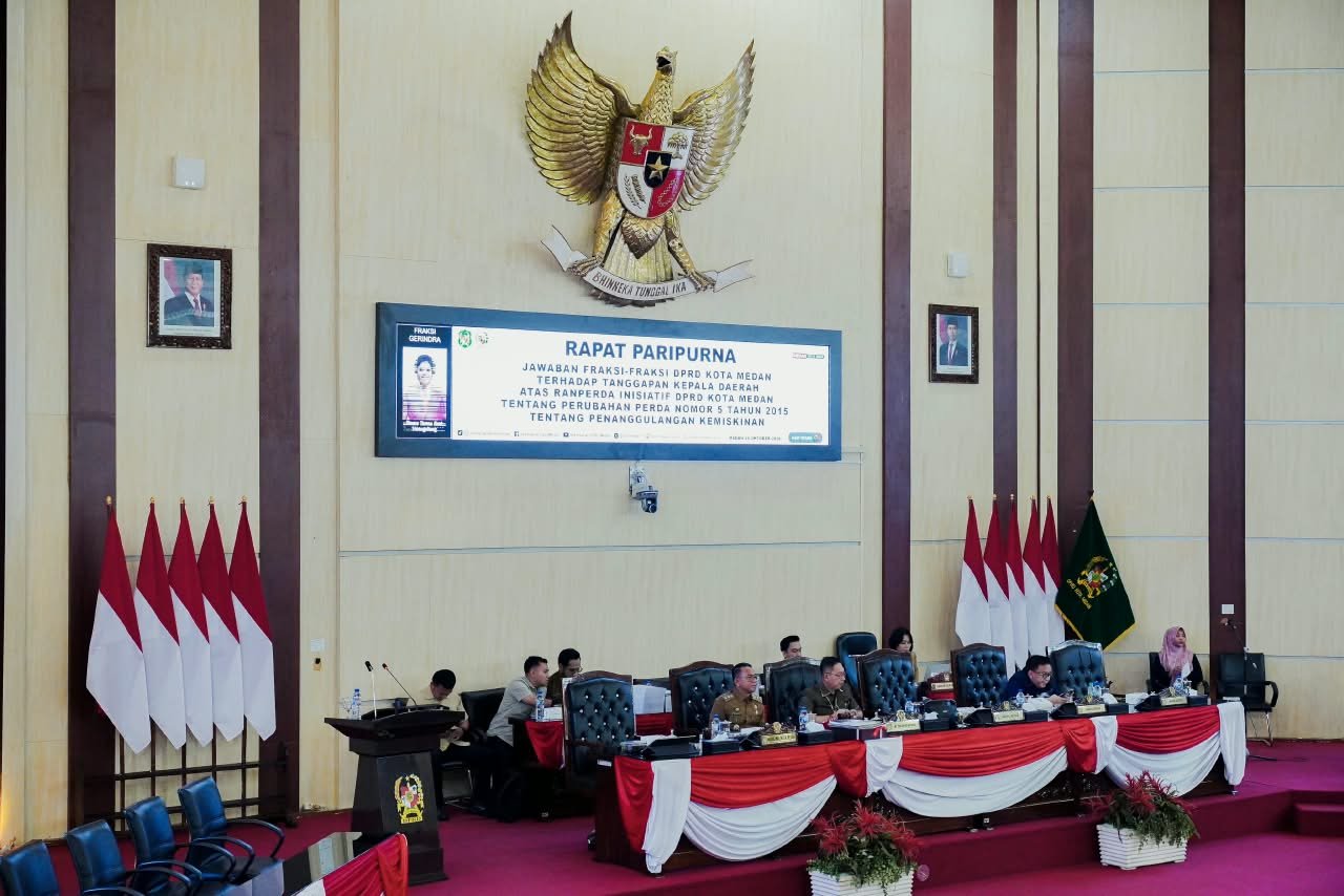 Zakiyiddin Di Paripurna Perubahan Perda Kemiskinan, DPRD Medan Soroti Pendataan