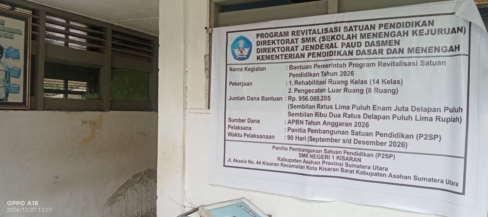 Dugaan Pelanggaran K3 Dalam Proyek Revitalisasi SMKN1Kisaran,Kepala Sekolah Bungkam Saat Dikonfirmasi 1 Dugaan Pelanggaran K3 Dalam Proyek Revitalisasi SMKN1Kisaran,Kepala Sekolah Bungkam Saat Dikonfirmasi